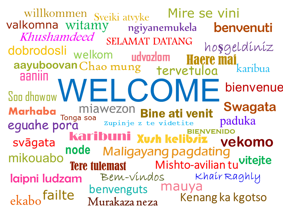 Image result for welcome different languages